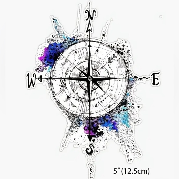 (3 for $20)Not All Those That Wander Are Lost Vinyl Sticker 5" New - Picture 2 of 4